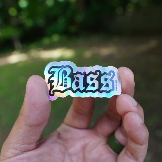 BASS HOLOGRAPHIC STICKER